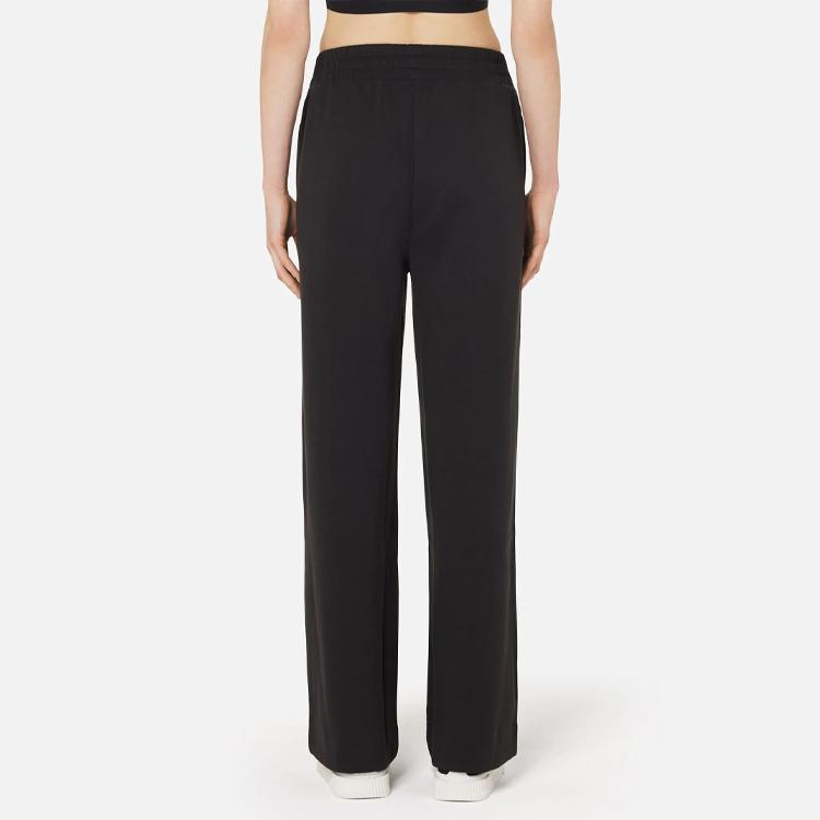 Puma x AMI Paris Collaborative Wide-Leg Pants With Heart Logo Women Bottoms Black 534076-01