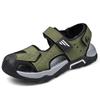Sommer Herren Leder Strandsandalen Hohle Zehenkappe Outdoor Sportschuhe Handgefertigte Mesh Schuhe