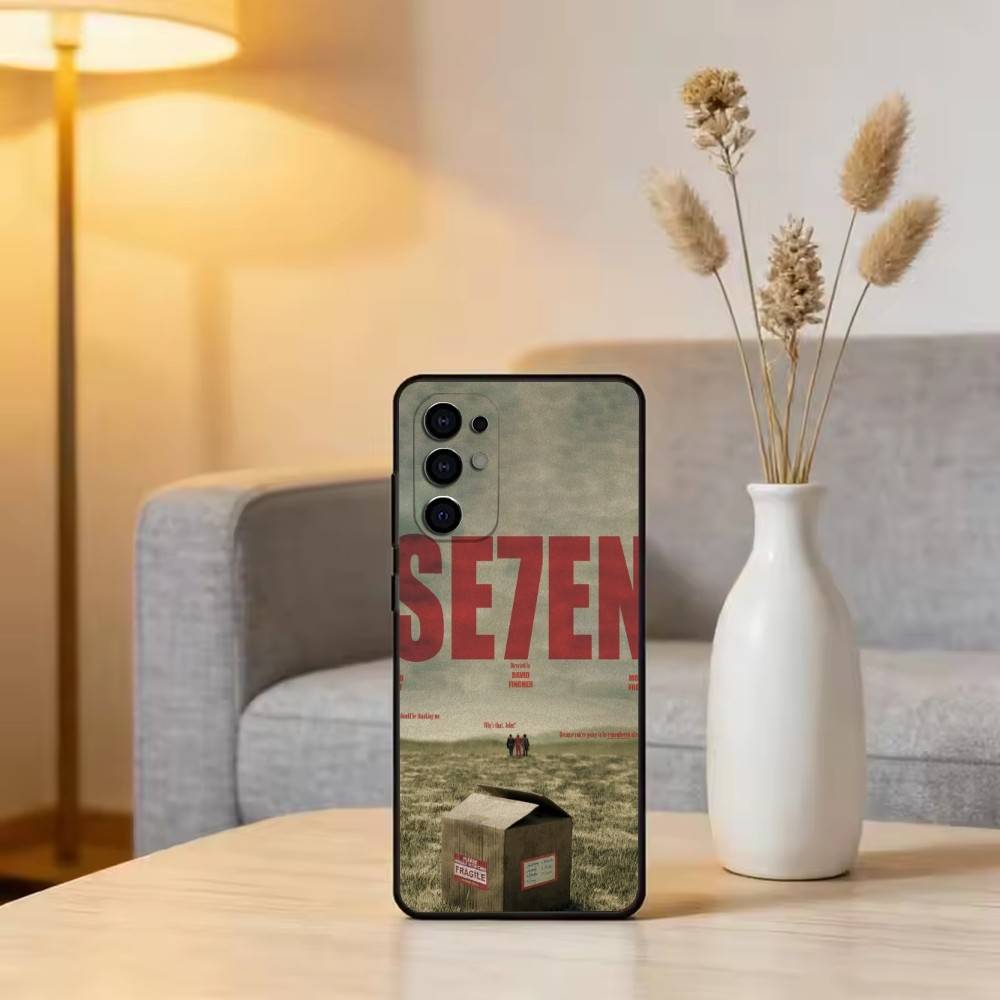 S-Seven Phone Case For Samsung S25,S24,S21,S22,S23,S30,Ultra,S20,Plus,Fe,Soft Silicone Black Cover