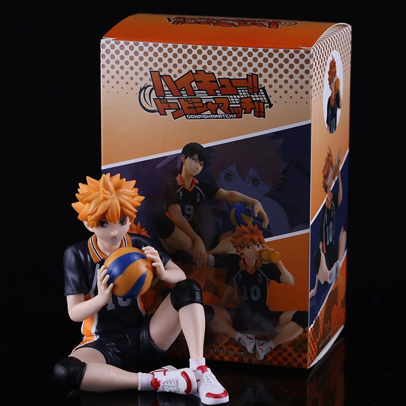 12CM Anime Haikyuu Figure Shoyo Hinata Model Plaything Kozume Kenma Action Model Noodle Stopper Tobio Kageyama Collection Toy Boxed