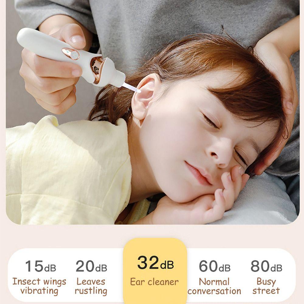 Electric Vibration Spiral Ear Cleaner Painfree Earwax Pick Ear Spoon  for Children
