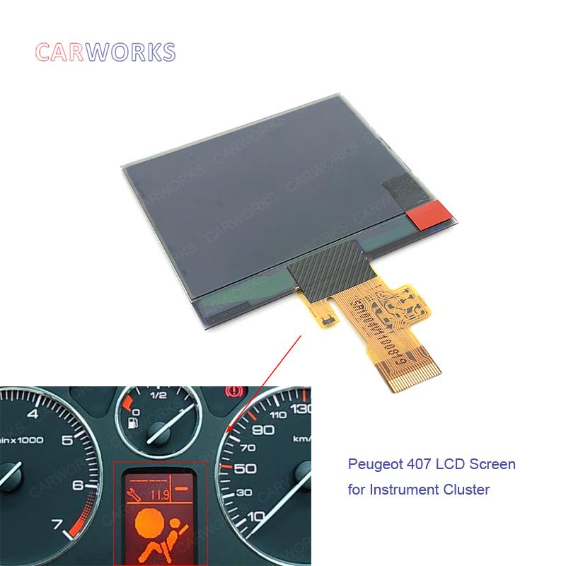 Instrument Cluster Dashboard LCD Screen Replacement for Peugeot 407 407SW HDI Couple LCD Display Repair