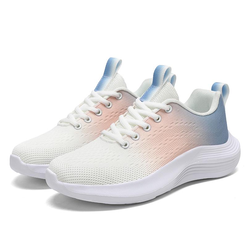 Running Shoes Women Comfortable Lace-Up Sports Shoes Women Breathable Anti-Slip Air Mesh Lightweight Casual Shoes Women