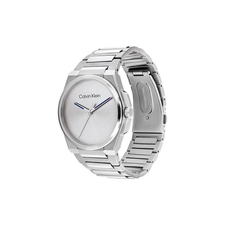 Calvin Klein Quartz Watch Steel Bracelet Silver Dial Men watches 25200456