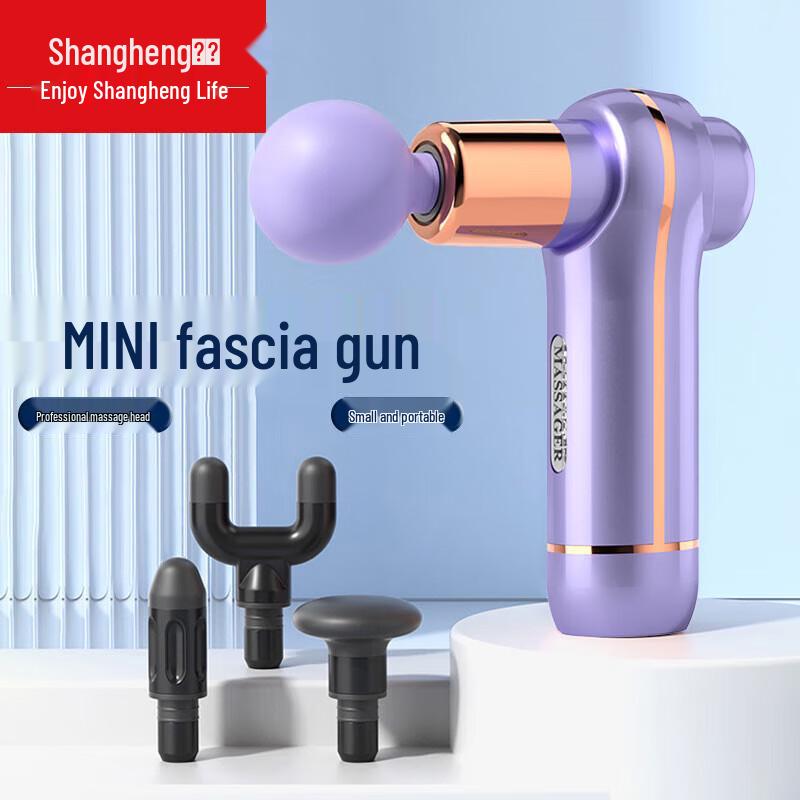 

Shangheng Mini Fascia Gun with 4 Massage Heads
