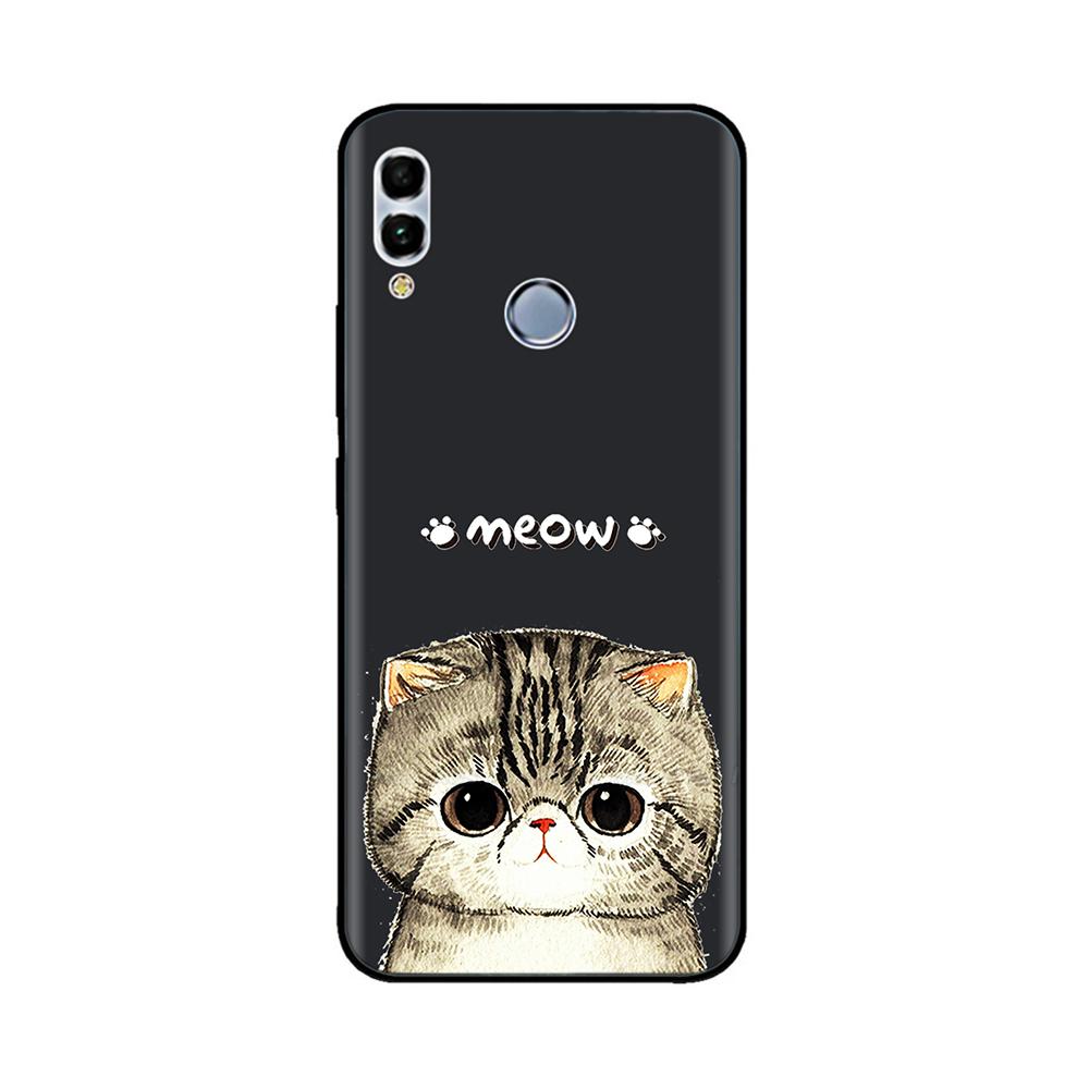 For Huawei P Smart 2019 6.21" Soft Black Silicone Phone Back Cover Case For Huawei P Smart 2019 POT-LX1 POT-LX3 POT LX1 Case Bag