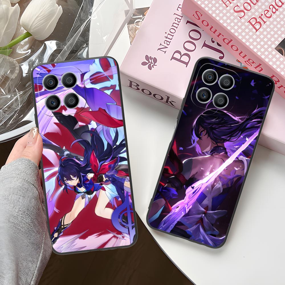 HSR Seele Matte TPU Mobile Phone Case for Honor 90 80 70 60 50 30 20 10 9 8 7 Pro S SE Lite 5G Colorful Printing Cover