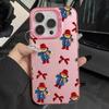 Cute P-Paddington Bear Phone Case For iPhone 16,15,14,13,12,11,Pro,Max,Plus,Mini,XS Anti Fall Pink Matte Hard Bumper