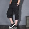 Ummer Pure Cotton Cargo Shorts Men Casual Multi Pocket Capri Pants Workwear Hot Breeches Stretch Waist Shorts Shorts
