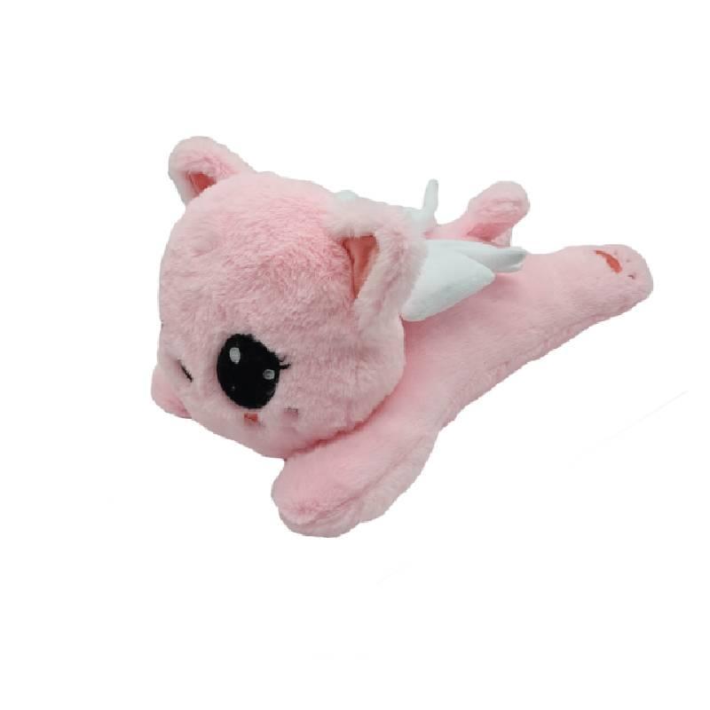 Мисс Миса Плюшевая Очаровательная Короткий Плюш Аниме Кукла Кошка Розовая 36см