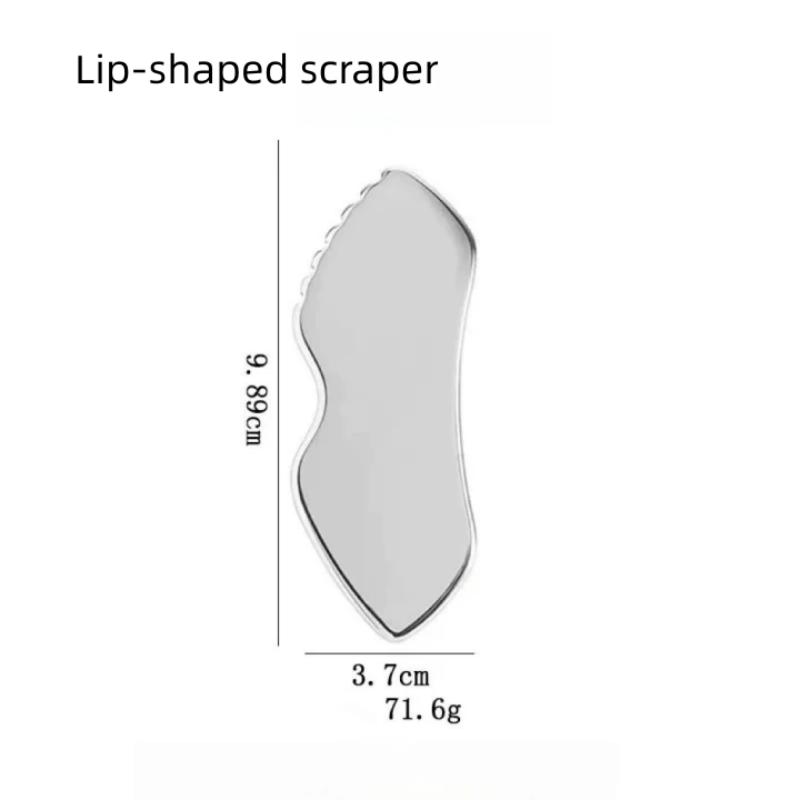 1/3/5/8pcs mix Stainless Steel Facial Scraping Tool Metal Scraper for Light Coffee Color Care Used for Body and Eye Massage