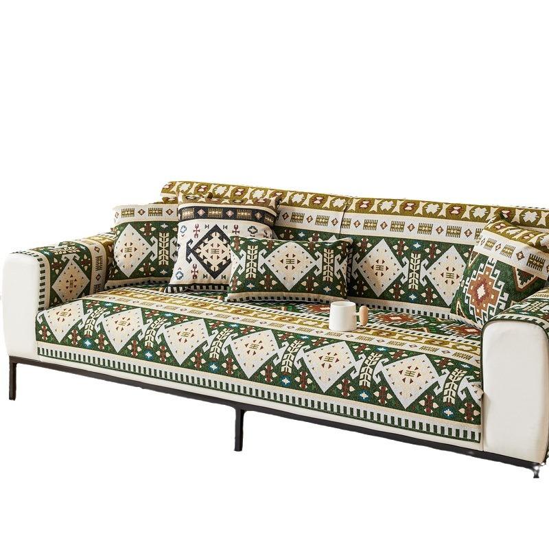 Bohemian Chenille Sofa Cushion All Seasons Universal All-inclusive Non-slip Sofa Cover Cushion Backrest