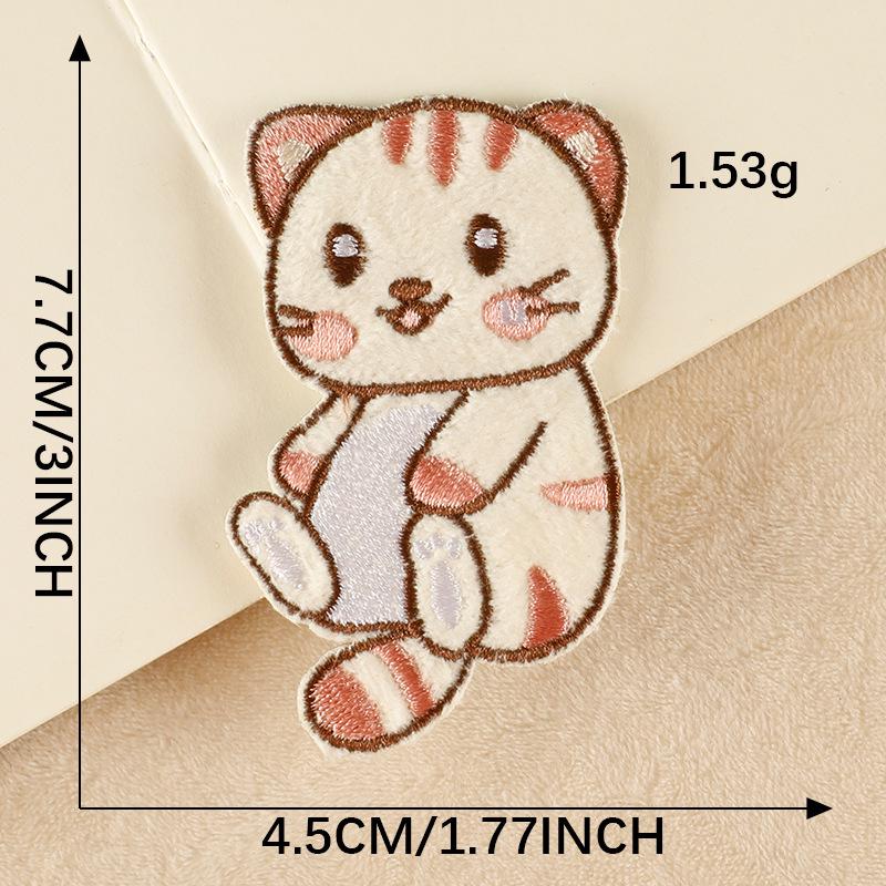 

Оригинальная нашивка с вышитым плюшевым котом для аксессуаров одежды