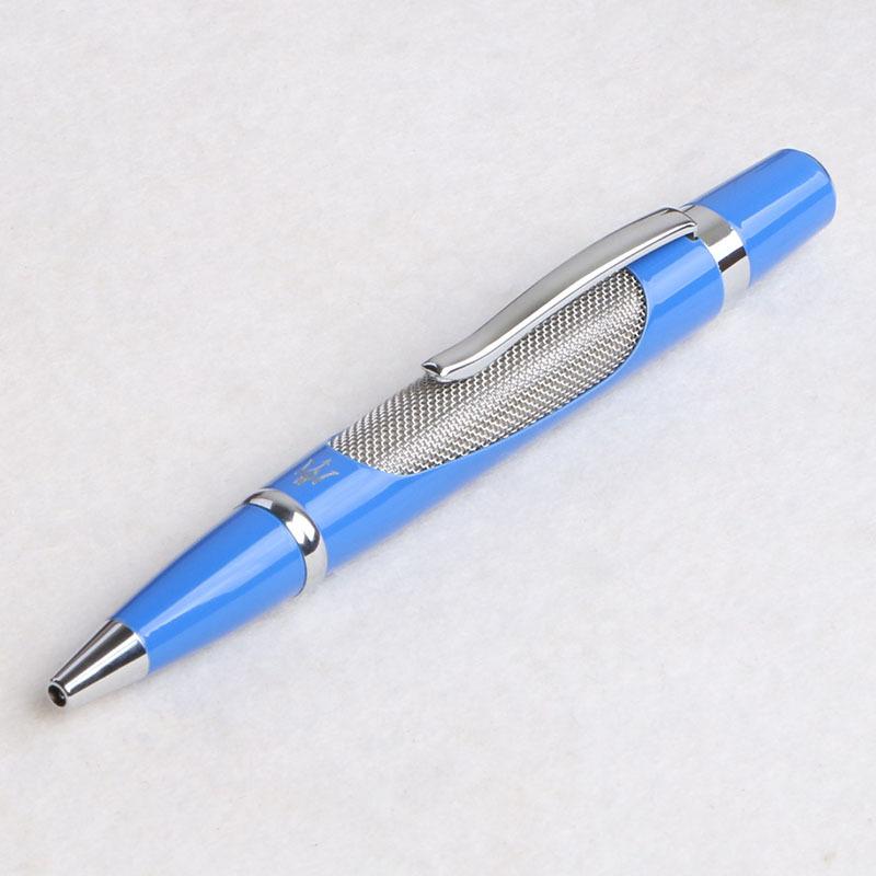 Chinese Enterprises Supply Metal Hollow Steel Brushed Ballpoint Pens Creative Personalized Business Gifts Advertising Pens Rotating Neutral Pens