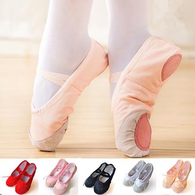 1Pair Adult Kid Ballet Shoes Canvas Soft Sole Ballerina Ballet Dance Slippers Children Practise Ballerina Shoes Woman Dance Shoe