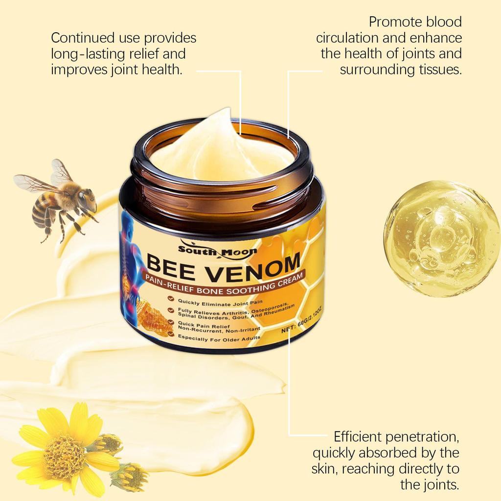 Bee Venom Pain Cream Bone Ache Relief Plaster Therapy Arthritis Inflammation Repair Synovitis Shoulder Muscle Soreness Ointment