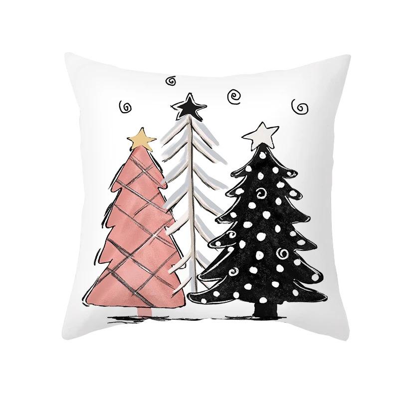 Christmas Themed Pillowcases Car Accessories Office Santa Claus Living Room Sofa Home Pillowcases