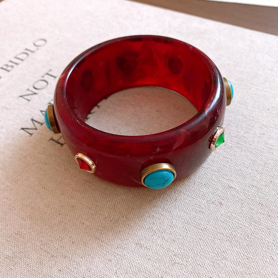 Minimalistyczna bransoletka z żywicy w kolorach gradientowych: Świeża, Słodka, Wszechstronna Bransoletka dla Kobiet