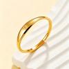 Stainless Steel Mobius Strip Women's Minimalist Alphabet Rings