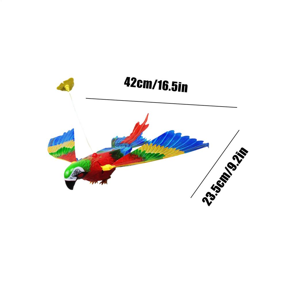 Летающая птица Кошка Игрушка Подвесная Симуляция Птицы Со Светом Звуком Электронные Товары для Животных Подвесная Для Потолка Прыжковые Упражнения