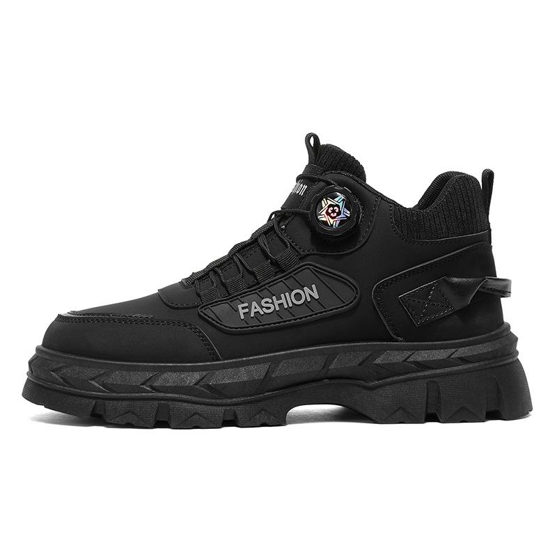 Brand Autumn and Winter Outdoor Martin Boots Thick-soled Non-slip Heightening Boots Waterproof and Warm High-top Tide