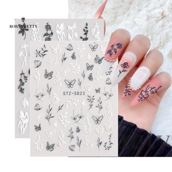 

Хорошие 3D наклейки ногти Украшения Несколько стилей Применение потрясающего визуального эффекта