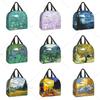 Van Gogh Almond Blossoms Lunch Box Portable Thermal Cooler Food Insulated Starry Night Oil Painting Lunch Bag for Women Kids