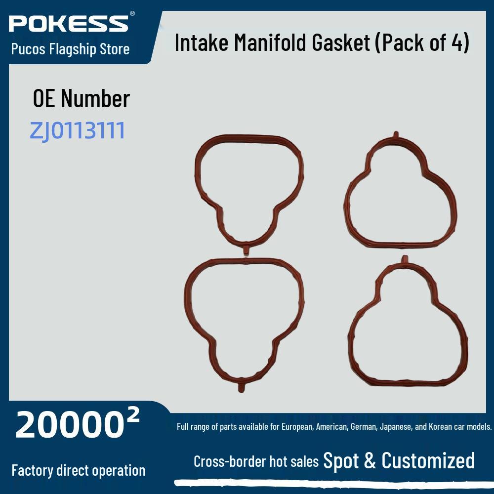 

zj0113111 Ford Fiesta 09 Intake Manifold Gasket Set (4-Pack) - Exclusive Car Parts ZJ0113111