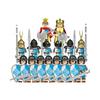 Four Knight Dolls Roman Century 76394 Xiangjiang Small Particle Assembled Building Block Toy Weapons