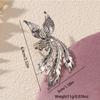 Ancient living phoenix wing ring gold-plated high-end exquisite design wedding decoration