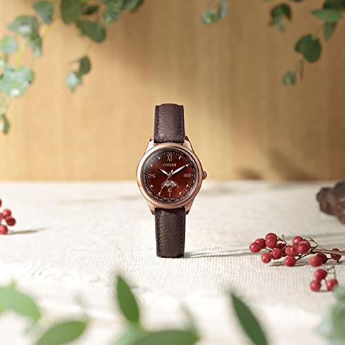 Citizen xC daichi collection Eco-Drive radio-controlled watch, Titania Happy Flight EE1002-01W, women's, brown