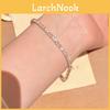 Geometric Silver Cz Square Cuff Bracelet For Women With Elegant Design
