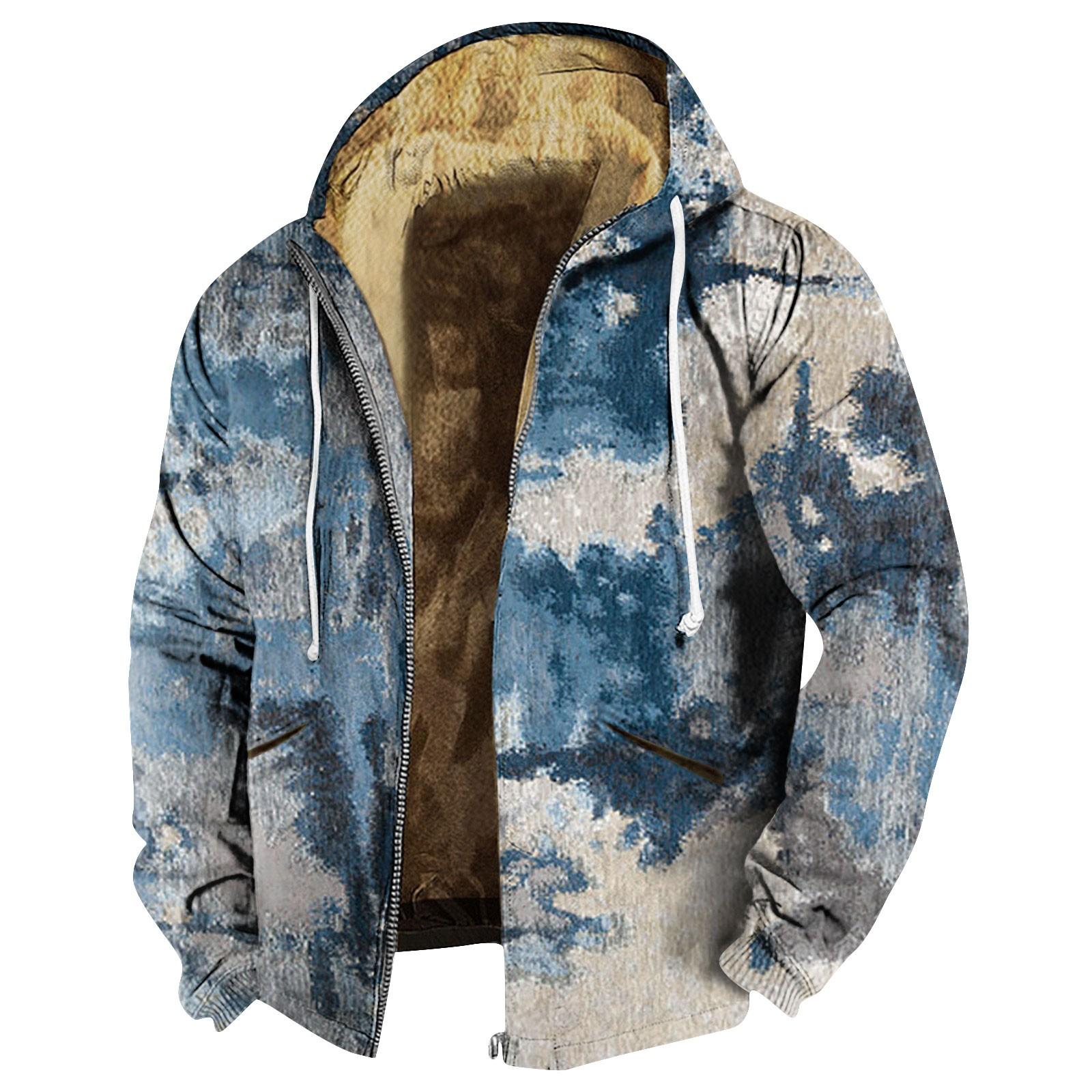 

Чоловіча куртка з принтом у стилі ретро. Чоловіча куртка з капюшоном на блискавці в повсякденному стилі весни та осені XXXXXL жовтий