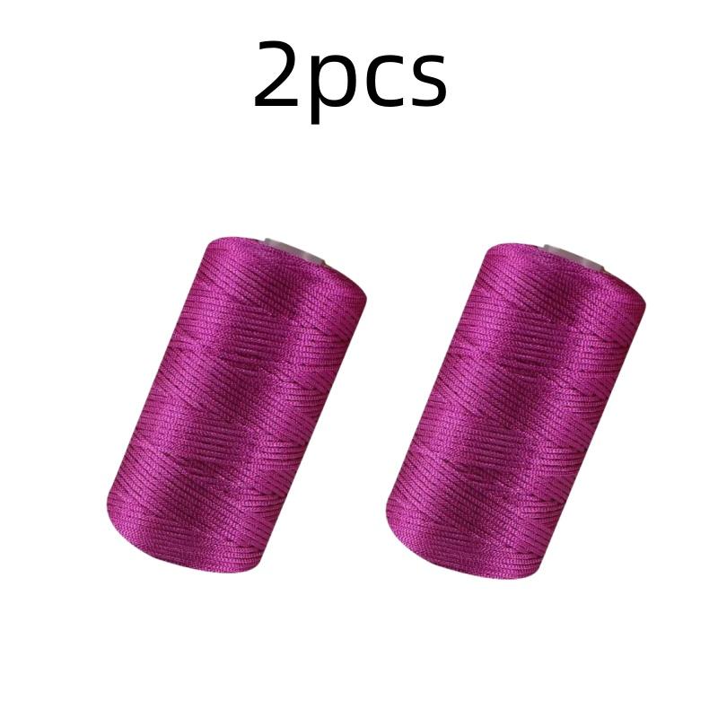 New Summer Crochet Yarn 1.5mm Thin Ice Cotton Thread for Hand Knitting Bag Hat Shoes 100g Hollow Line Colorful Nylon Cord