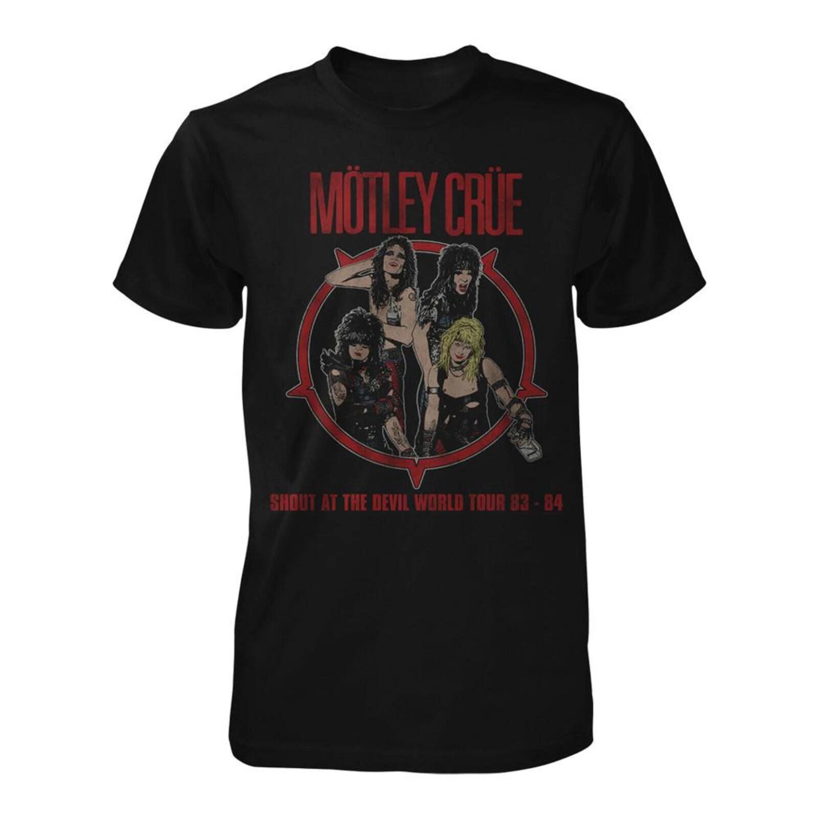 MOTLEY CRUE cd lgo SHOUT AT THE DEVIL WORLD TOUR  83-84 Official SHIRT SMALL new XL