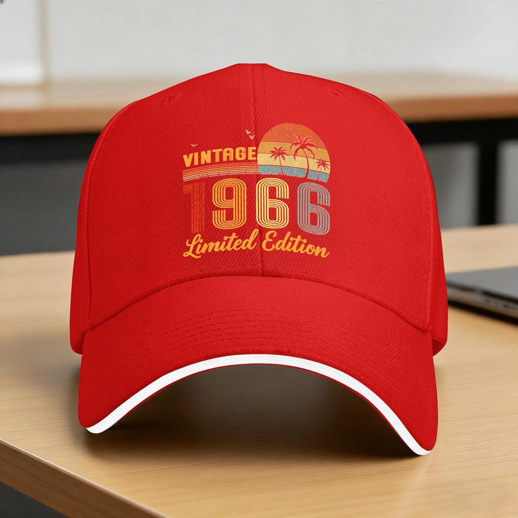 Vintage 1966 Limited Edition Classic 1966 Vintage Sun Baseball Cap Summer Unisex Men Design Trucker Hat Fishing Baseball Caps