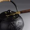 Wood Copper Tea Kettle Cover Fork 17cm Kung Fu Tea Tools New Teapot Lid Clip  for Cast Iron Teapot