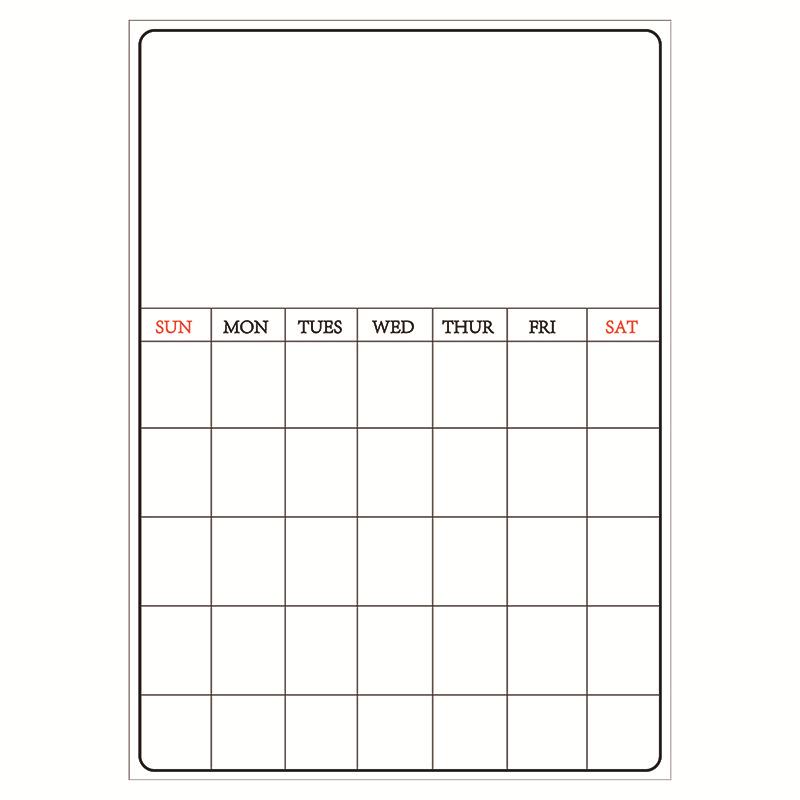 Adesivo Personalizzato Lavabile Magnetico in Acrilico per Calendario da Frigorifero.