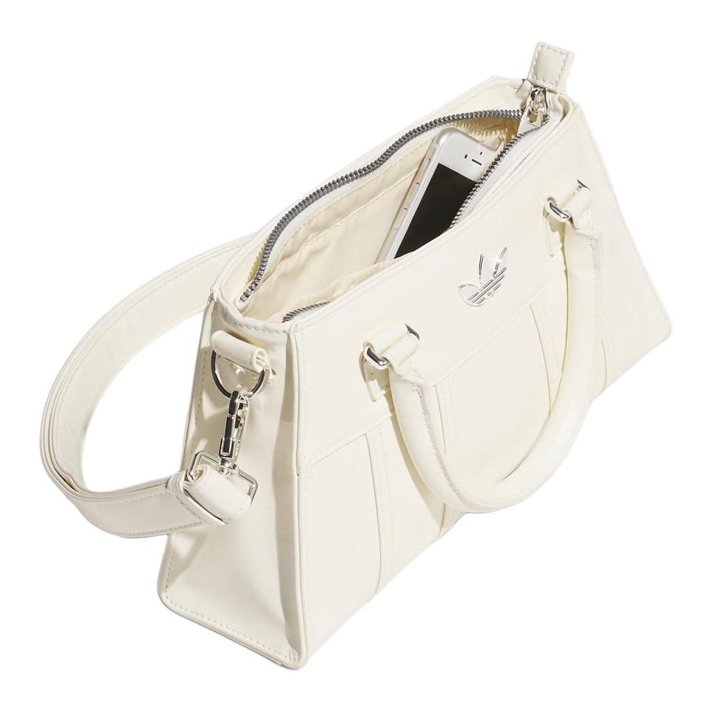 New Adidas Originals Polyurethane Hourglass Bag, Fishbone Bag, Handbag, Shoulder Bag, Crossbody Bag Regular Women's Ivory JP0406