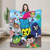 Teen Titans Go Family Blanket Flannel Vintage Soft Throw Blankets for Chair Covering Sofa Winter,