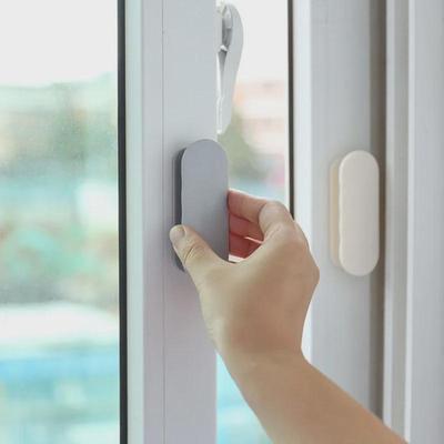 Set di due maniglie in plastica senza foratura per armadi, finestre e porte scorrevoli