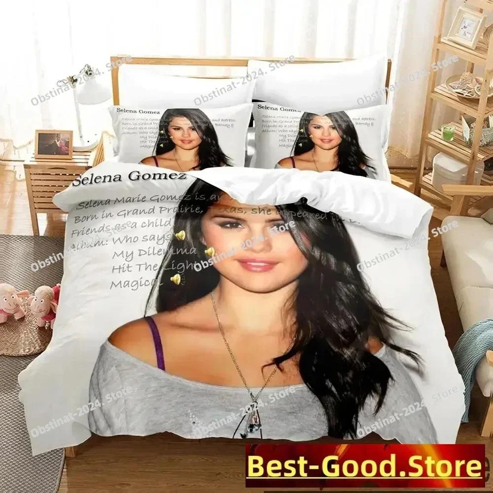 3D Print Selena Bedding Set Printed Bed Set With Pillowcase Bed Duvet Cover Soft Single Double Queen Super King Size Boys Adult