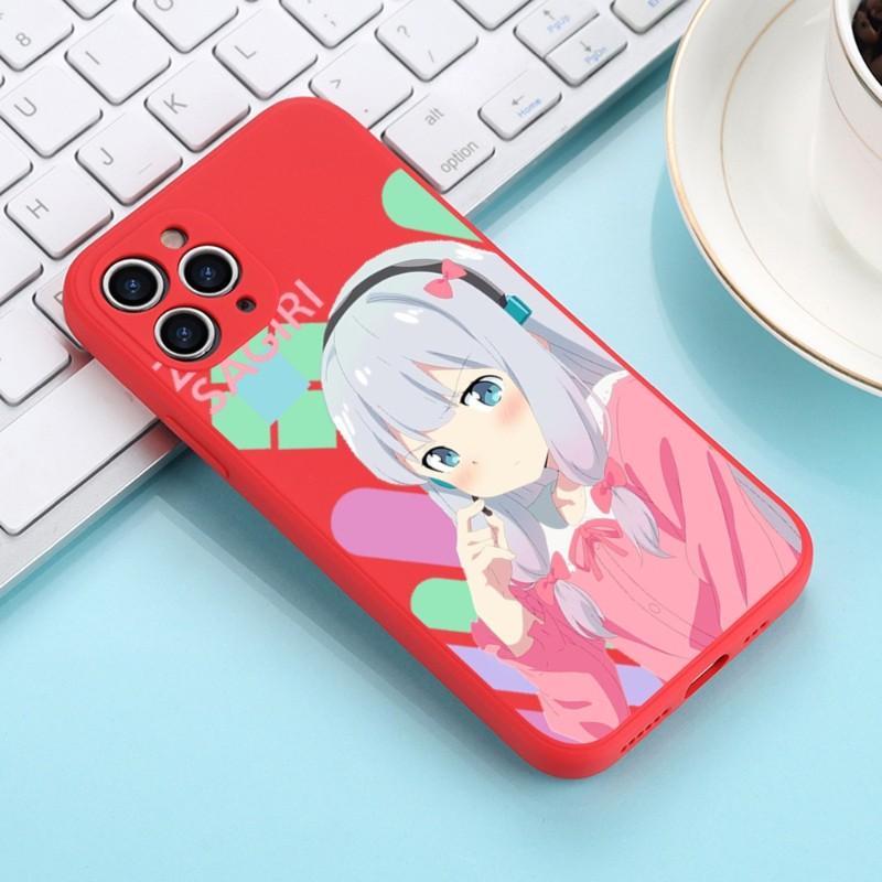 Cute Girl Izumi Sagiri Phone Case For IPhone 11 12 13 Pro Max X XR XSMax 6 6S 7 8 Plus SE 2022 Soft Square Color Phone Cover