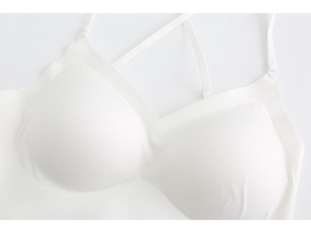 Summer Seamless Low-Back Women's Bra - Thin, U-Shaped, Beautiful Halter Design, Invisible, Multi-Way, Comfortable.