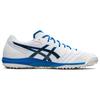 Asics Destaque K FF TF Artificial Grass Leather Soccer Shoes Men Soccer Shoes White Blue 1111A218-100