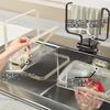 Homspark Triangular Corner Drainer Net Holder with Strong Suction Perfect for and Food Waste Includes 50 Drainer Nets Cups, Sink, Kitchen, Disposal,