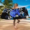 Blue Jellyfish With Star Beach Towel Large Quick-Drying Towel For Beach Pool Sport Yoga Gym Home Travel Towel Gift for Friends