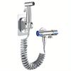 Modern Stainless Steel Handheld Bidet Sprayer with Adjustable Water Pressure and 1.5m Hose