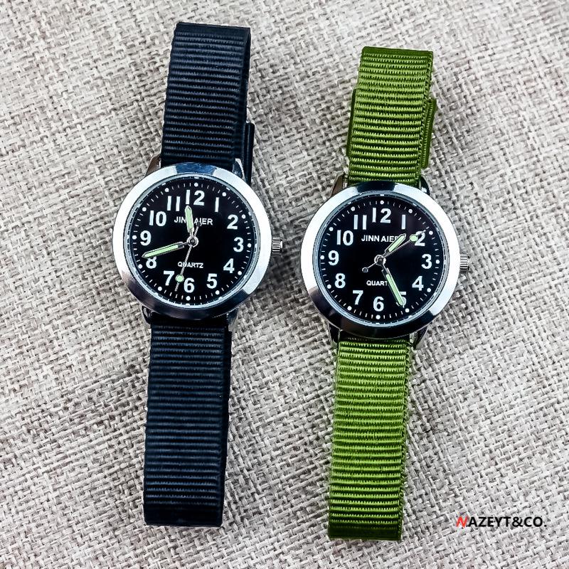 Kids' Casual Sports Digital Quartz Watch with Luminous Hands and Nylon Strap