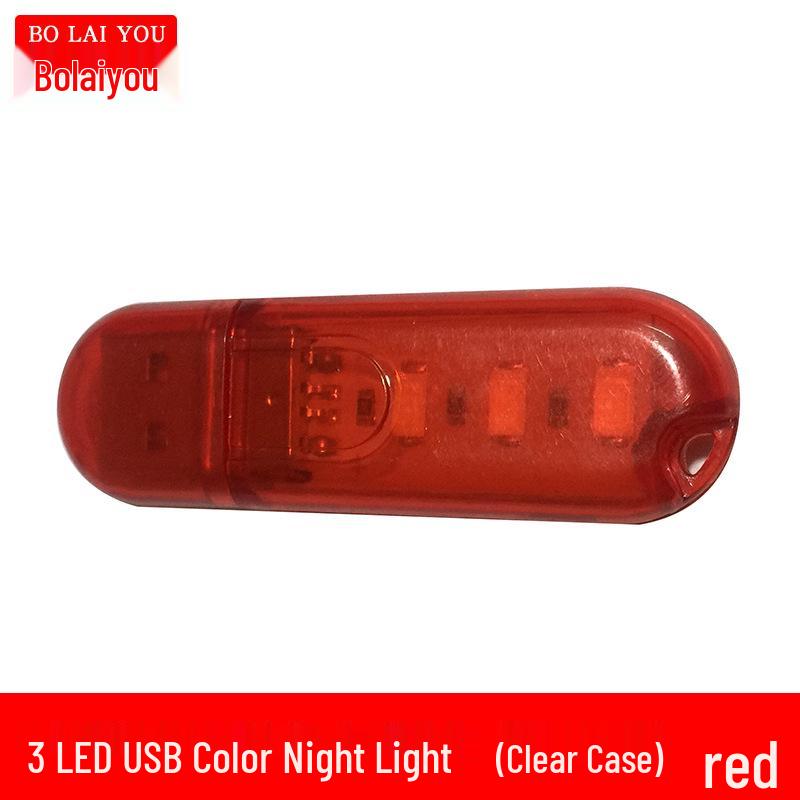 5V USB LED Night Light - Portable Flash Drive Style for Bedroom, Camping, or Stalls